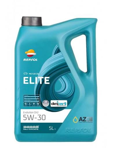 Envase de aceite REPSOL REPSOL ELITE EVOLUTION DX2 5W30 - GL 5LT grado 5W30 - Lubricentro Piloto